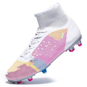 New Children's High Top Soccer <b>Cleats</b> <b>for</b> Artificial Turf with Breathable TPU Outsole - Product Image 3