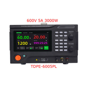 TTLTES TDPE-6005PL แหล่งจ่ายไฟแบบสวิตชิ่งที่ตั้งโปรแกรมได้ 600V 5A 3000W ช่องเดียวปรับแรงดันไฟฟ้าขาเข้า 220V ได้ - Product Image 1