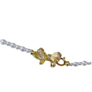 Boucle papillon brossée de précision en argent S925 pour accessoire de perle DIY, pour collier chaîne de pull tendance - Product Image 5