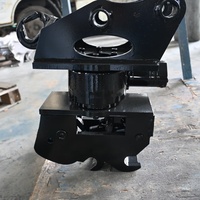 Excavator Tilt Rotator Quick Coupler 5-9 Ton, Hydraulic Rotating Release Hitch dengan Aksesoris Pemasangan Lengkap