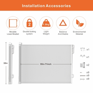 Barrière de sécurité pour porte Prodigy SG018A, barrière de sécurité pour bébé, barrière de sécurité pour animaux domestiques - Product Image 3