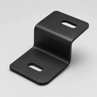 Support d'angle renforcé en L sur mesure avec nervure de renforcement en acier inoxydable thermolaqué pour fixation de meubles
