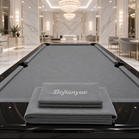 Tissu de billard bleu royal Bojianyue pour kit de rechapage de table de billard avec 6 bandes prédécoupées