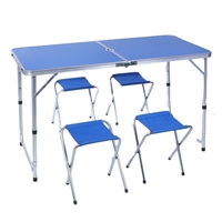 Table et chaises de plage en aluminium réglables Table et chaise pliantes pliantes d'extérieur pour événements