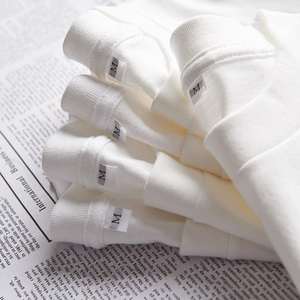 Camiseta blanca Camisetas lisas personalizadas para imprimir Camisetas blancas Venta al por mayor Camiseta negra Fabricante Camisetas de algodón para hombres - Product Image 2