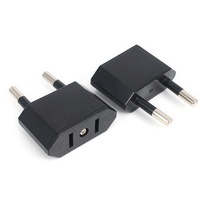 Adaptor Perjalanan EU Mini 2 Pin Colokan Euro Konverter ABS Tahan Api Adaptor Dinding Portabel Pasokan Pabrik Tersedia Pesanan Kecil
