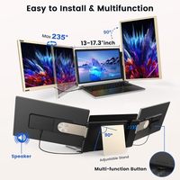 Nouveauté 15.6 "FHD 1080P IPS Triple moniteur Portable bricolage détachable moniteur Extender avec Rotation béquille pour ordinateurs portables
