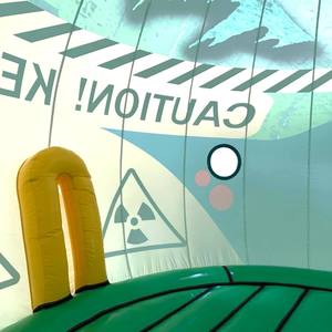 Castillo Inflable Gigante de Monstruo, Monstruo Verde, Moonwalk Lazer Bug Alien Jumper, Castillo Inflable con Domo - Product Image 6