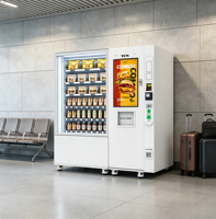 Distributeur automatique de nourriture et de boissons chaudes TCN avec chauffage par micro-ondes pour hamburgers, sandwichs, collations et boissons froides