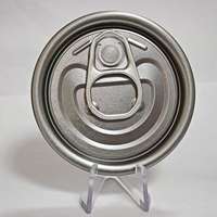 Vente en gros 202 #   Couvre-boîtes en aluminium chromé argenté de 52,3 mm, faciles à ouvrir, de qualité alimentaire, pour conserves de poisson