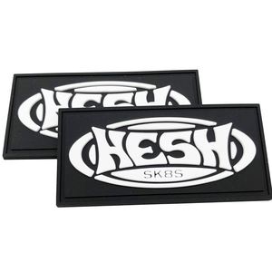 Custom PVC Name <b>Patch</b> Clothing PVC Rubber Labels <b>Sew</b> <b>on</b> Rubber <b>Patch</b> - Product Image 3