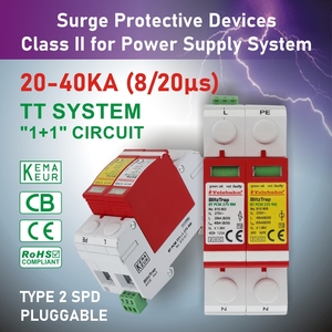 कारखाना टेलीबाहन 275v 255v 20ka t2 1 p + npka kema cb 1 चरण t1 + 1 सिस्टम वृद्धि बकाया बिजली संरक्षण उपकरण - Product Image 3