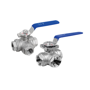 Furui L T Cổng Npt Bspt Bspp Chủ Đề Thép Không Gỉ 304 Bán Buôn 3-Cách Bóng Van Iso5211 Núi Pad - Product Image 1