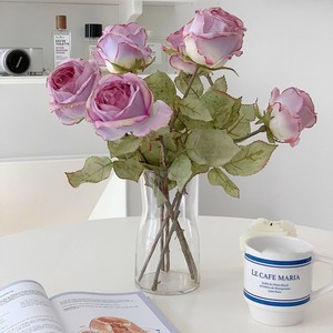 Composizione Floreale Artificiale in Seta Stile Instagram, Rose Realistiche di Alta Qualità per Decorazioni Matrimoniali e <span class=keywords><strong>Centrotavola</strong></span> per Soggiorno - Product Image 2
