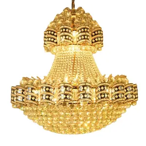 Nice home art dining decorative foyer manufacturer residential bedroom gold luxury led crystal chandelier