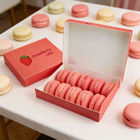 Boîtes à pâtisserie pliables de qualité alimentaire personnalisées, boîtes d'emballage pour biscuits et beignets en carton kraft biodégradable avec séparateurs