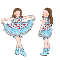 Nouvel arrivage Ensemble tunique et short en dentelle à volants pour filles de haute qualité Boutique Ensembles d'été confortables pour enfants et filles
