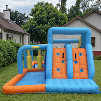 Château gonflable avec pistolet à eau, toboggan aquatique extérieur pour enfants, château gonflable