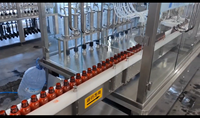 Machine de remplissage et de bouchage de bouteilles en plastique à grande vitesse 6000BPH multi-têtes entièrement automatique