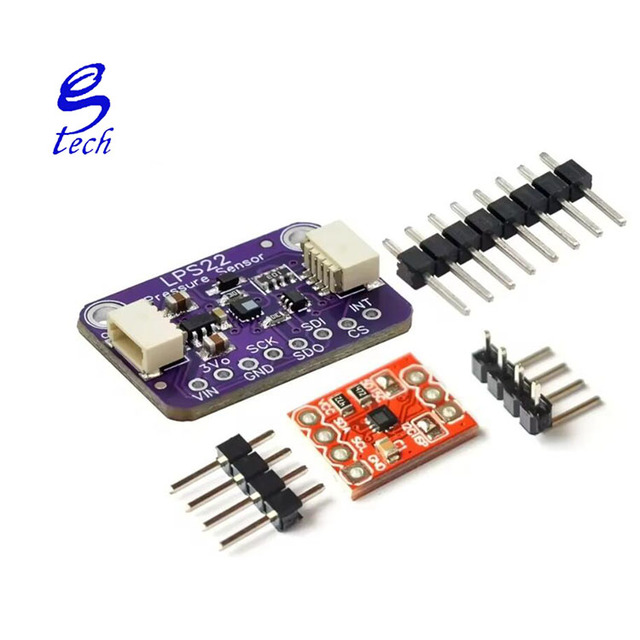 High Strength Industrial Control LPS22HB Aluminum Pressure Sensor Module Absolute Pressure Resistance Contact Mounting 20.3x11mm