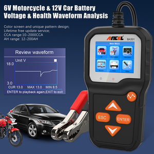 Tester per Batterie Auto Ancel BA301, Analizzatore di Sistema di Avviamento e Ricarica per Batterie Automobilistiche 12V, Tester per Batterie Auto 2000 CCA - Product Image 5