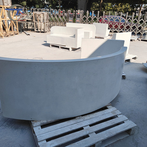 Soluzioni Personalizzate per Arredamento da Esterno, Set Divano da Giardino in Cemento Impermeabile per Villa, Balcone e Patio - Product Image 6