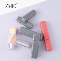 Ensemble de tubes vides carrés pour gloss, rouge à lèvres et mascara, avec applicateur, pour marque privée OEM, emballage cosmétique personnalisé