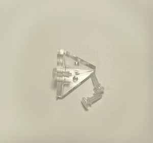 Acrylic for <strong>Box</strong> with <strong>Removable</strong> Fasteners Practical Transparent Triangular L-shaped Corner Brackets - Product Image 5