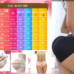 Fake Butt Lift Shaper Plus Size Shapers Pantalones <span class=keywords><strong>para</strong></span> Hourglass Figura Mujeres Butt Lifter Bragas Hip Padded Panty Shapewear Bbl - Product Image 6