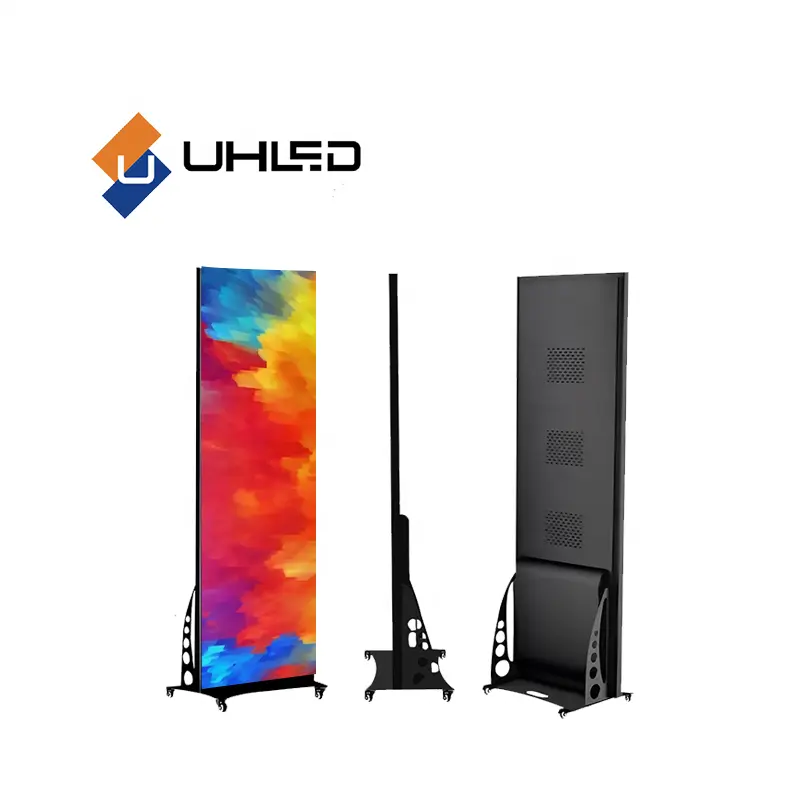 Indoor P2.5 Poster LED Display Standing player led screen poster display for shopping mall LED poster screen