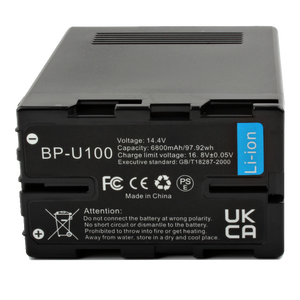 Jingying <span class=keywords><strong>BP</strong></span>-U100 97Wh 6800mAh Li-Ion Batterie rechargeable pour <span class=keywords><strong>Sony</strong></span> PMW-EX1 EX3 EX160 EX260 EX280 PXW-F3 <span class=keywords><strong>BP</strong></span>-U30 <span class=keywords><strong>BP</strong></span>-U65 <span class=keywords><strong>BP</strong></span>-<span class=keywords><strong>U90</strong></span> - Product Image 3