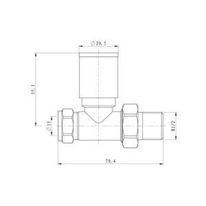 IVANCI, superventas, válvula en ángulo blanca, <span class=keywords><strong>toallero</strong></span> calentado, válvula termostática de calefacción para <span class=keywords><strong>radiador</strong></span> - Product Image 4