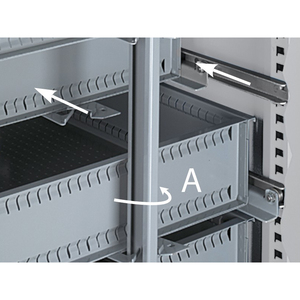 Établi réglable Fami Master BR 200cm avec plateau en bois et 4 tiroirs - Product Image 5