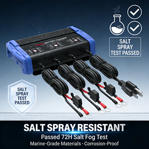 <span class=keywords><strong>Chargeur</strong></span> de <span class=keywords><strong>batterie</strong></span> marin 6A 12V 2A x <span class=keywords><strong>3</strong></span>, étanche IP67, pour batteries lithium, AGM, plomb-acide, pour bateaux de pêche - Product Image 4