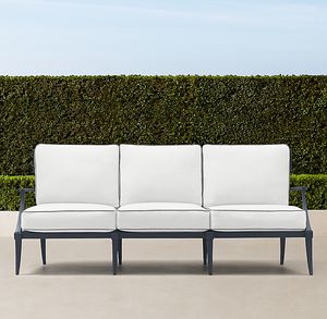 ชุดเฟอร์นิเจอร์อลูมิเนียมหล่อสำหรับลานบ้าน 5 ที่นั่ง โซฟายาวพร้อมโต๊ะกาแฟ อลูมิเนียมฟอร์จสำหรับใช้งานกลางแจ้ง - Product Image 4