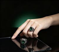 Cincin BMZ Stock sekarang 2026 Eternity New Stainless Vintage Unisex Cz Oil Plating dengan Ukuran 8/9/10/11/12