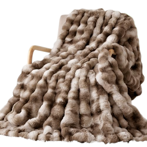 Hot Sale Luxury Faux Fur Plush Soft Warm Throw <b>Blanket</b> Home Sofa Bed Room Cozy Minky <b>Blanket</b> for Winter - Product Image 1
