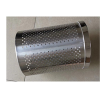 Poubelle en acier inoxydable à dessus ouvert poubelle en acier conception perforée pour le recyclage pour salle de bain salon bureau Table à manger