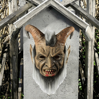 BAIGE Lucifer masque facial diable Cosplay masques Anime Mascaras Halloween démon Latex sérigraphié masques de fête costumes de terreur