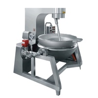 Nieuwe fruitjam maakmachine, stoomgekoelde ketel, gas/elektrische verwarming, 304 roestvrij staal, automatische mixer met hoge veiligheidsniveaus