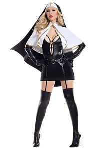 Disfraz de Halloween para Mujer, Disfraz de Payaso, Bruja, Monja, Sombrerero Loco, con Accesorios, 4ourcostumes - Product Image 5