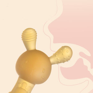 BPA içermeyen Unisex tavşan şekli gıda sınıfı silikon bebek dişlikleri yumuşak çiğnemek oyuncak diş kaşıyıcı yaşları 0-24 ay çin üretici - Product Image 4
