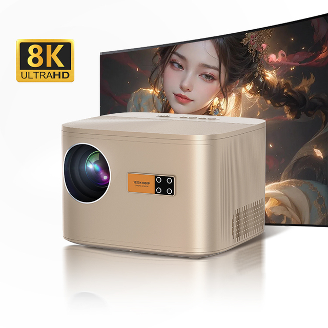2024 2K Mini Beamer 3 Lcd 3000 4000 Lumens Hy300 Pro 2.4G/5.0G 2 in 1 750Ansi Wireless Beam Projector 4K 1080