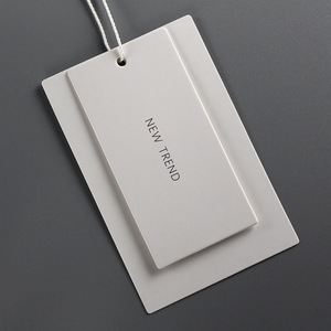 Custom Cheap Design <strong>Printing</strong> Name Logo Paper Garment Hangtag <strong>Labels</strong> Clothing Hang Tags With String - Product Image 2