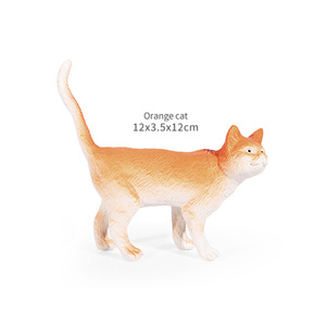 Venta caliente 6 estilos <span class=keywords><strong>granja</strong></span> ganado modelo lindo Ragdoll Siamés <span class=keywords><strong>naranja</strong></span> gato mascota decoración 5 pulgadas Animal juguetes conjunto para niñas - Product Image 4