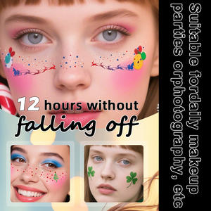 Pegatinas Faciales Navideñas: Tatuajes Temporales de Pecas - Pegatinas de Maquillaje Impermeables para Europa y América - Product Image 3