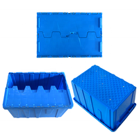 Boîte de rangement en plastique avec couvercle articulé anti-poussière et couvercle à verrouillage, pour garder le contenu propre et sec, pour la maison et le bureau