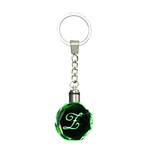 Guangdong Cheap Wholesale LED Crystal Custom Key Chains 30MM High Quality Crystal Gifts to Familes and Friends