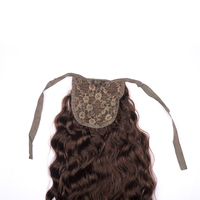 Extensions de queue de cheval 100% cheveux humains russes vierges Remy, double épaisseur, naturelles, à clipser, douces et brillantes