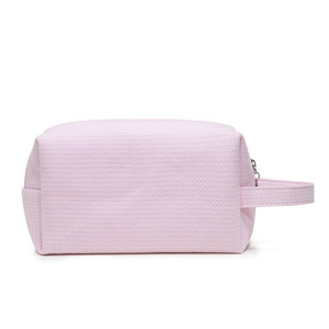 Pochette de <span class=keywords><strong>maquillage</strong></span> en gaufre HANFEIZI, sac de voyage pour cosmétiques, cadeaux pour femmes - Product Image 2